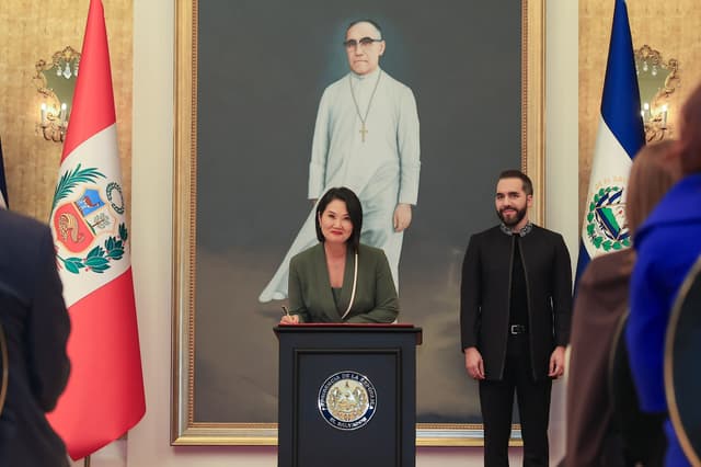 Keiko Fujimori se reunió con Nayib Bukele en El Salvador y acuerdan reforzar cooperación en seguridad